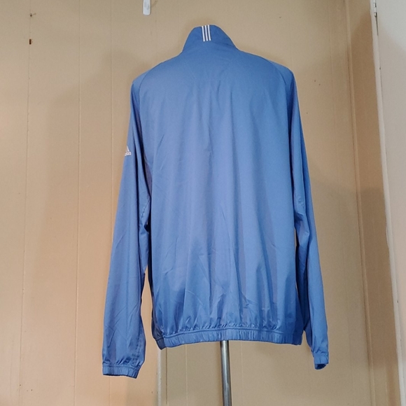 Adidas Blue Climaproof Wind High Performance Coat - Picture 3 of 5